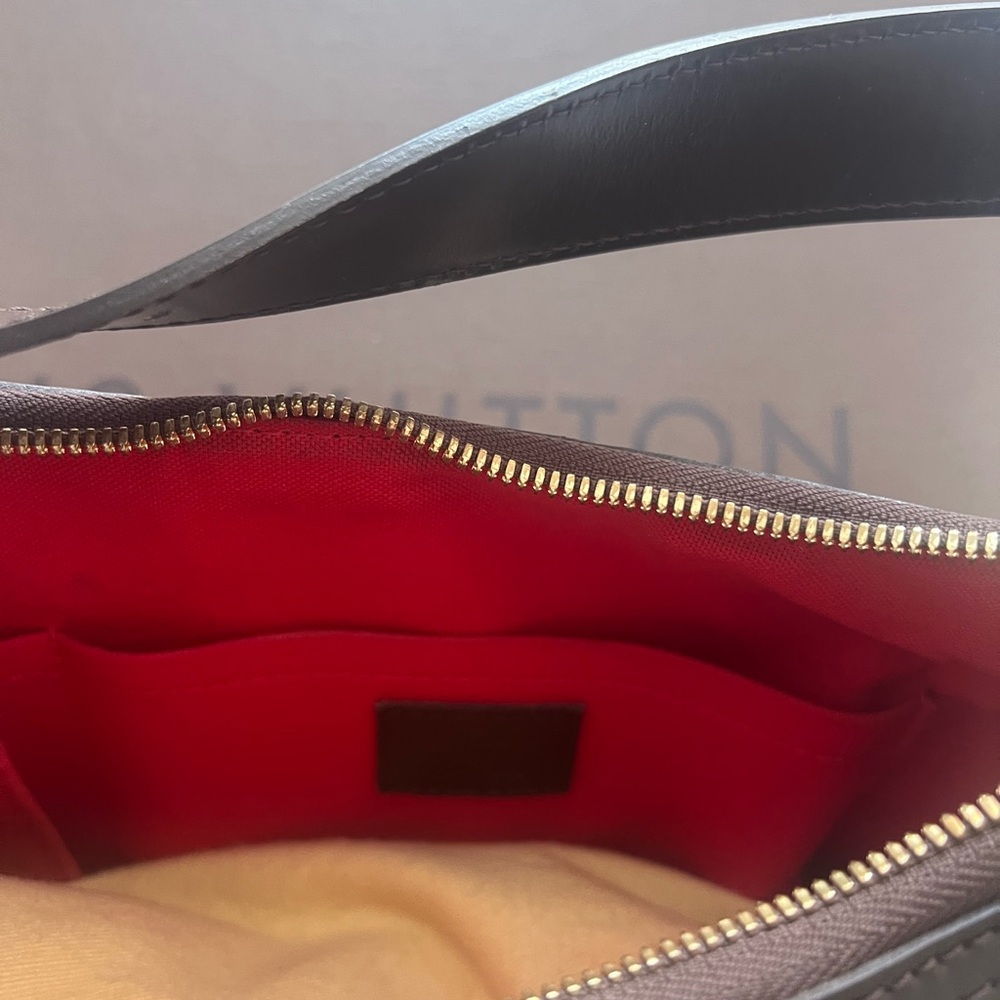 Louis Vuitton Red and Brown Shoulder Bag